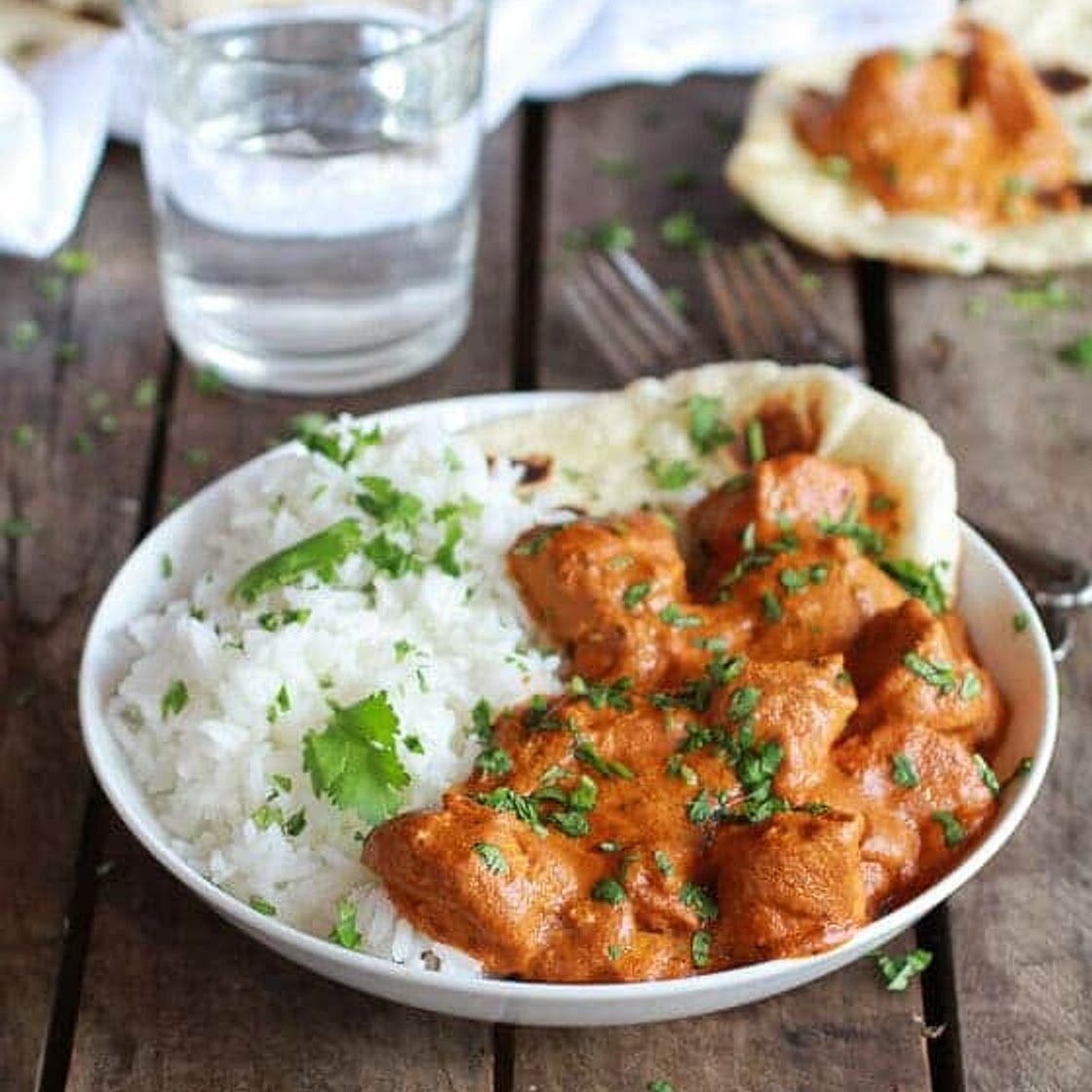 Easy Healthier Crockpot Butter Chicken