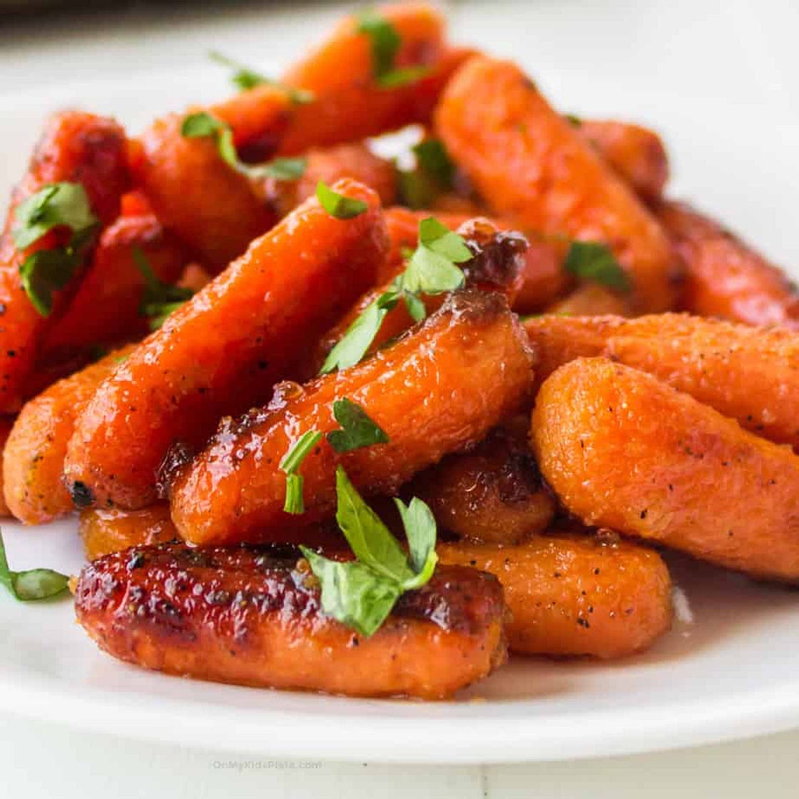 Roasted Baby Carrots With Honey