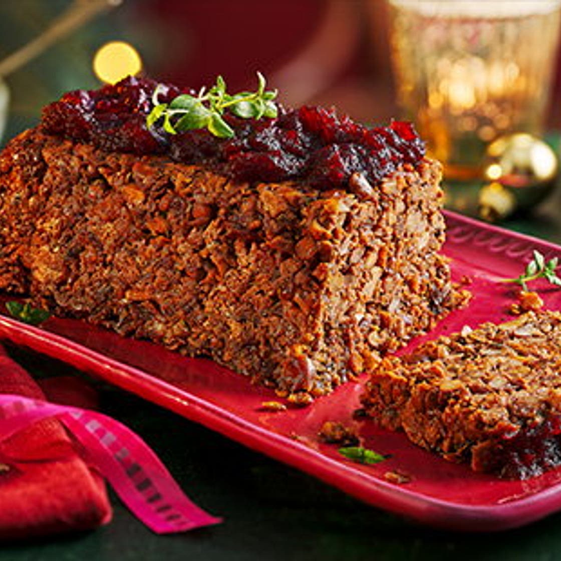 Air-fryer cranberry nut roast
