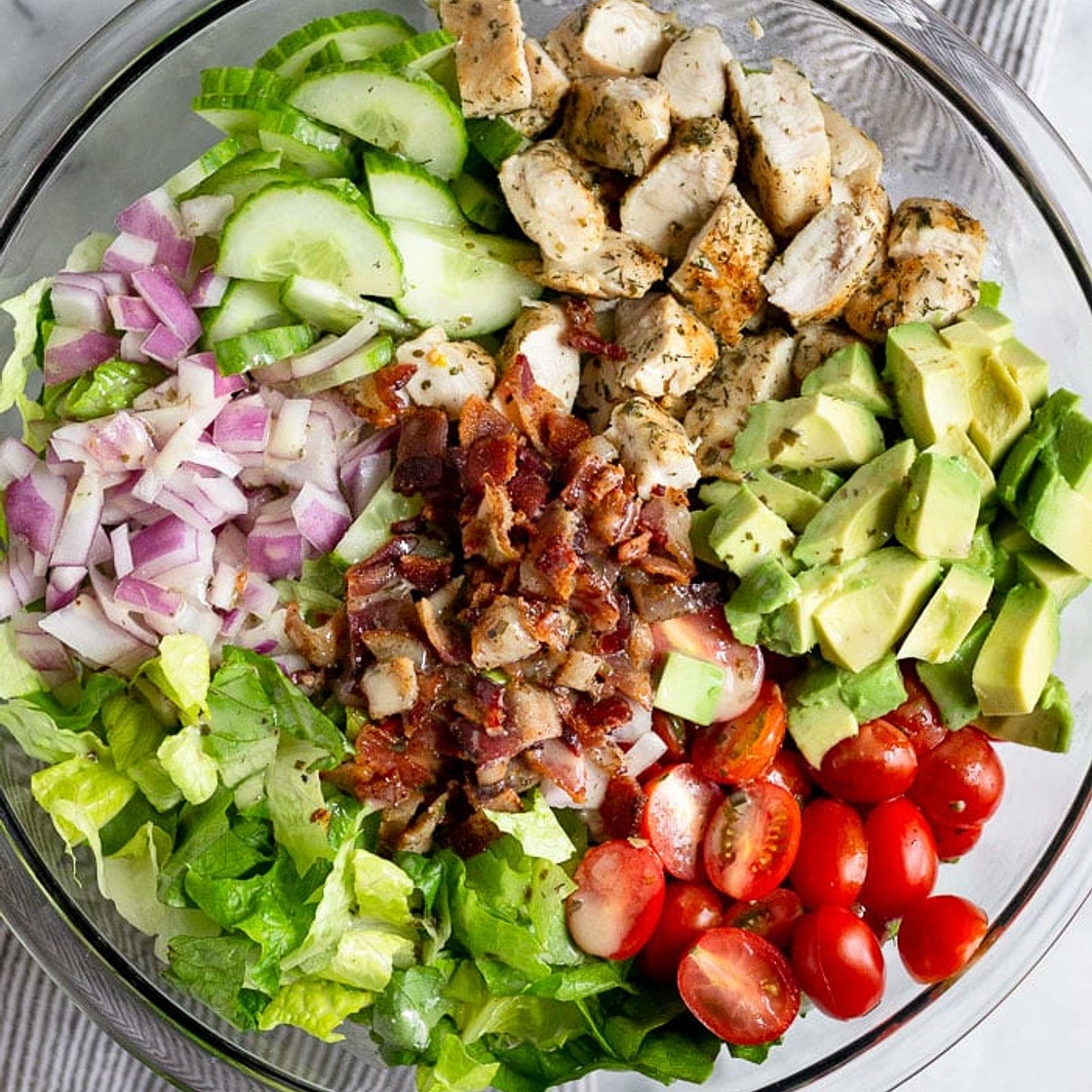 Chicken Bacon Ranch Salad