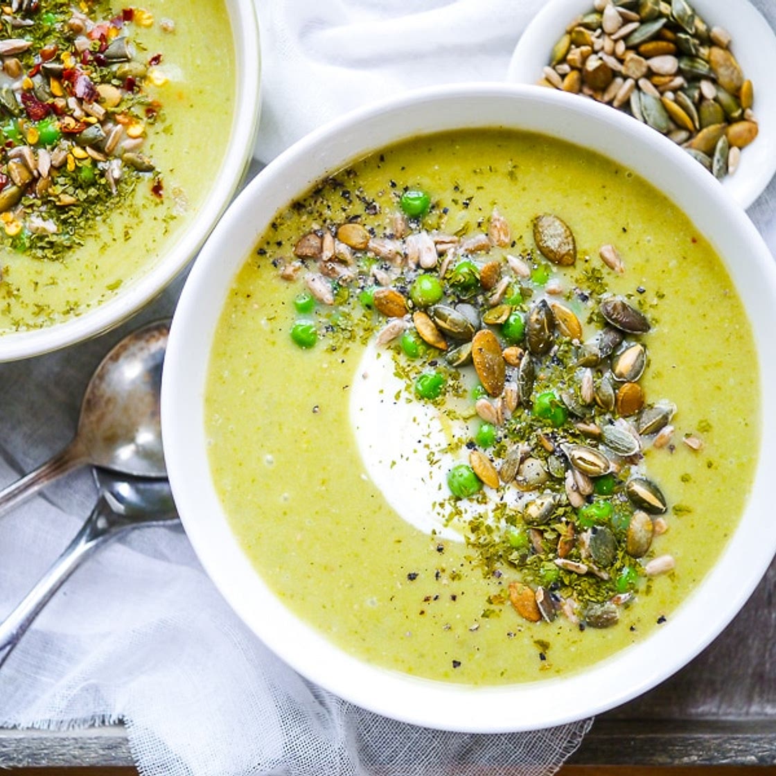 Pea and Broccoli Miso Soup