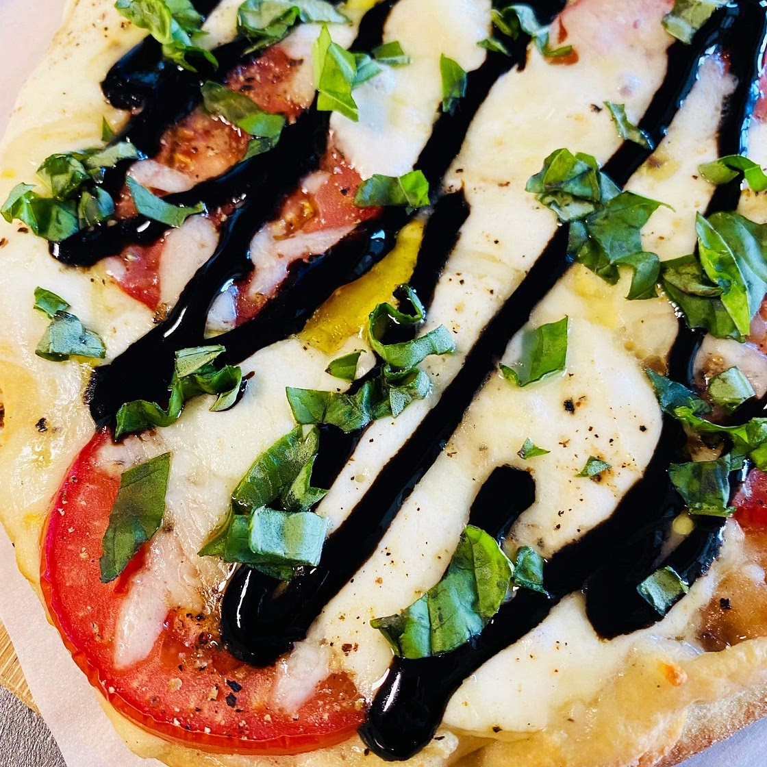 Caprese Naan Flatbread Pizzas