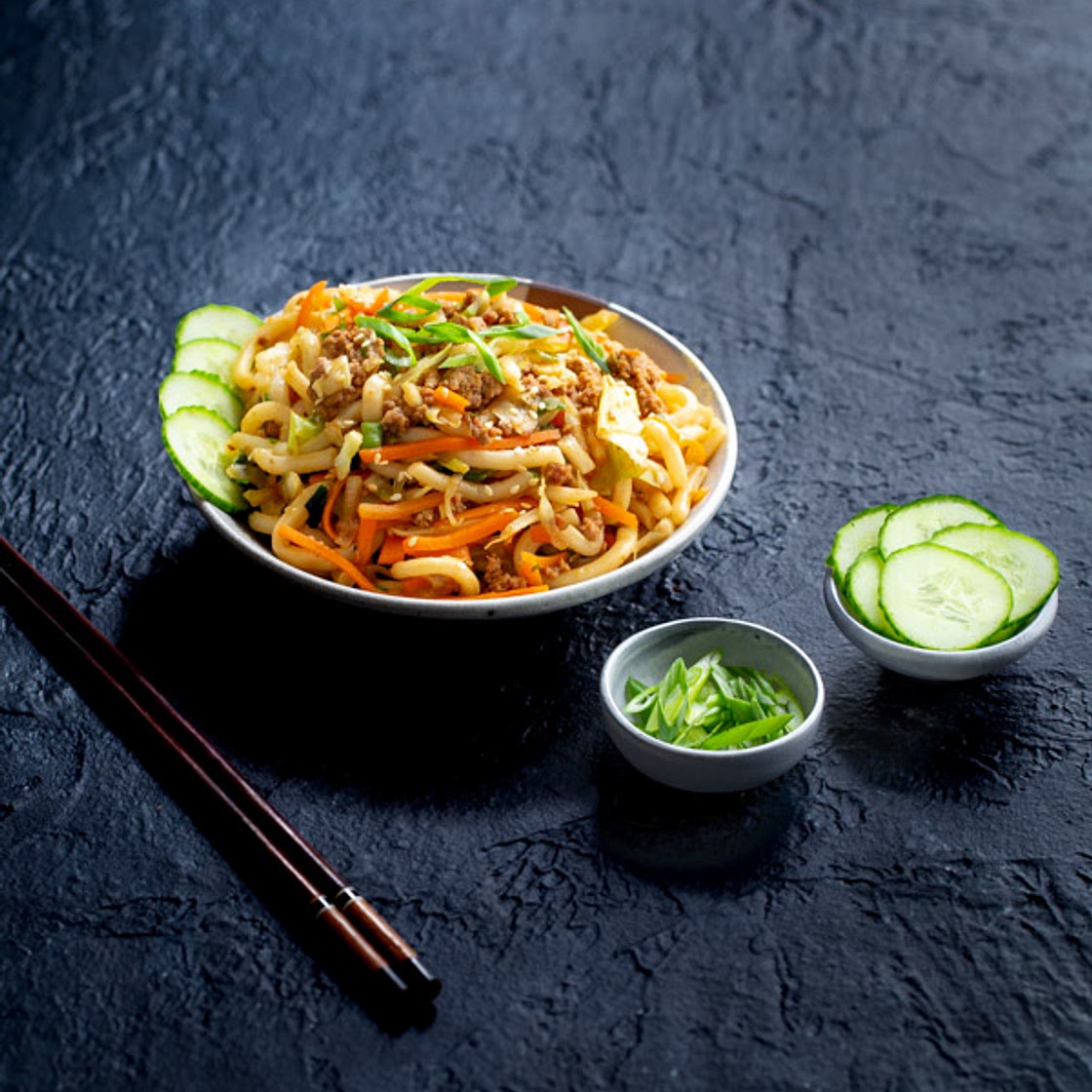 Stir-fried Udon Noodles
