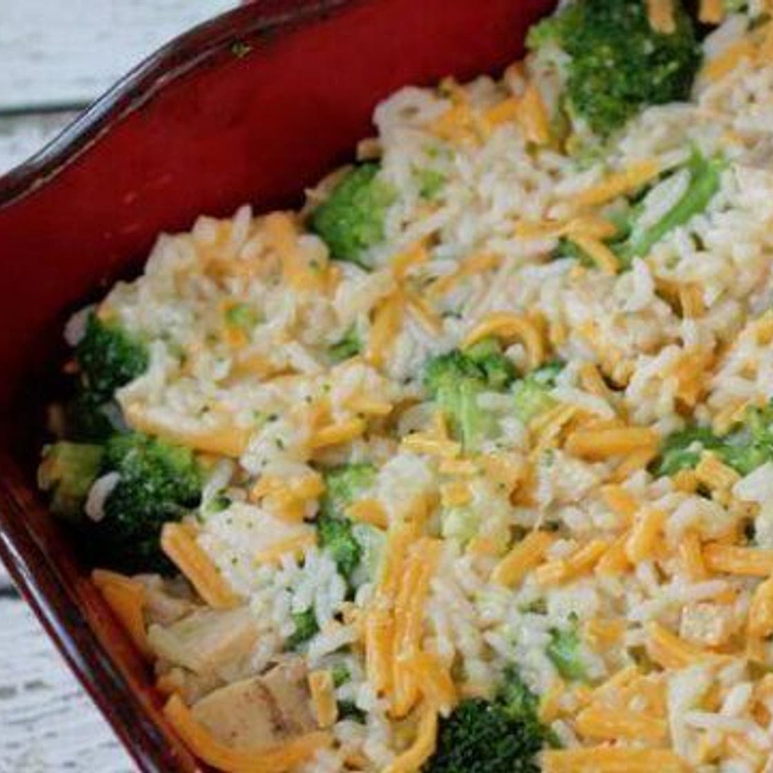 Cheesy Broccoli Chicken & Rice Recipe Freezer Meal!