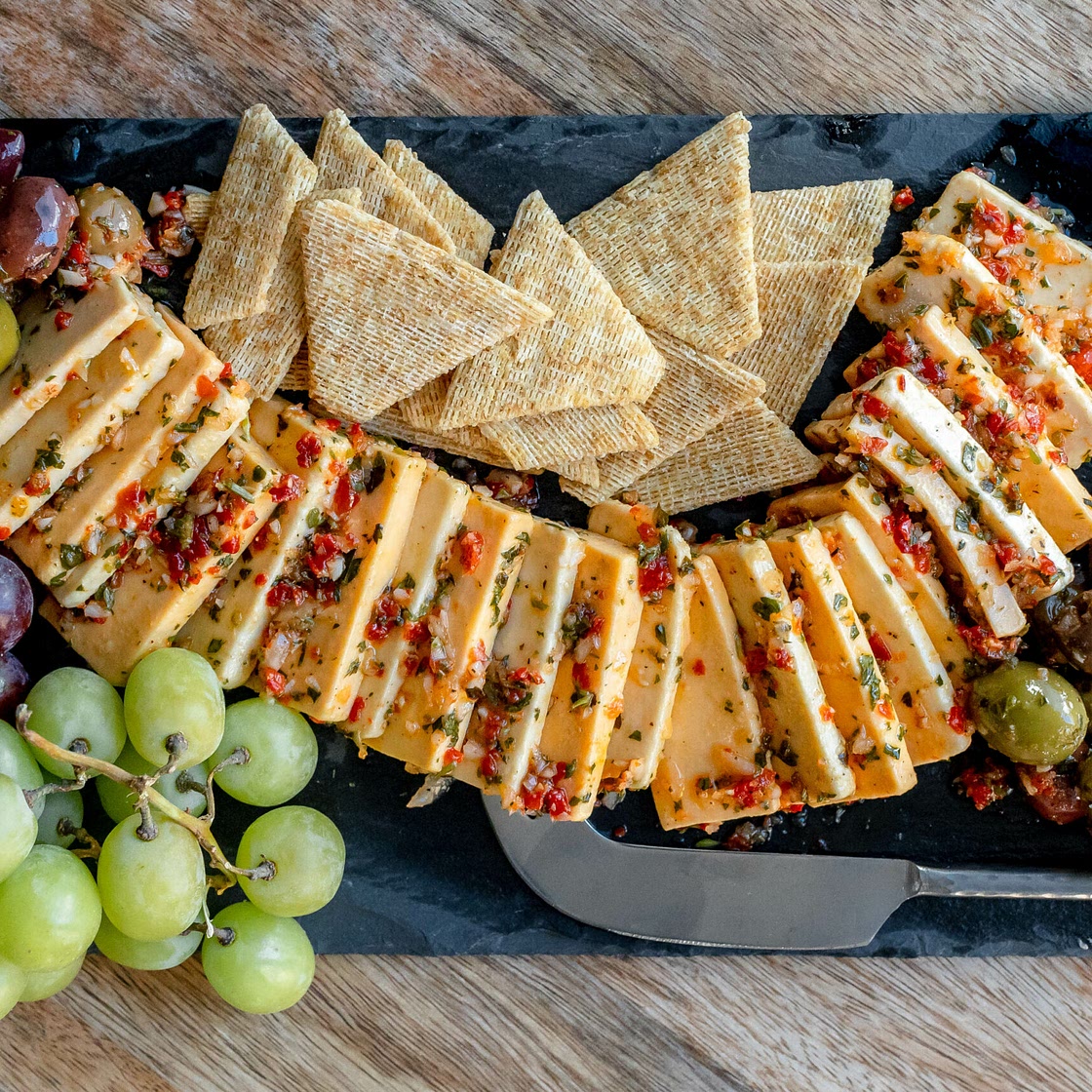 Marinated Cheddar Cheese