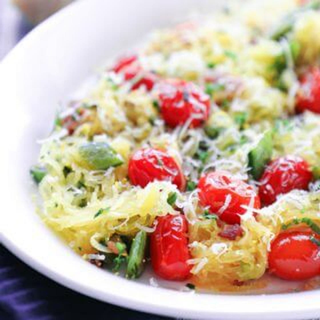 Keto Spaghetti Squash Primavera - Low Carb
