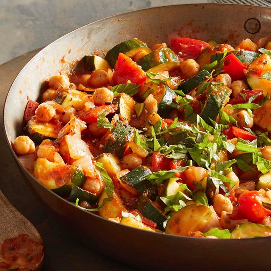 Italian-Style Zucchini and Chickpea Sauté