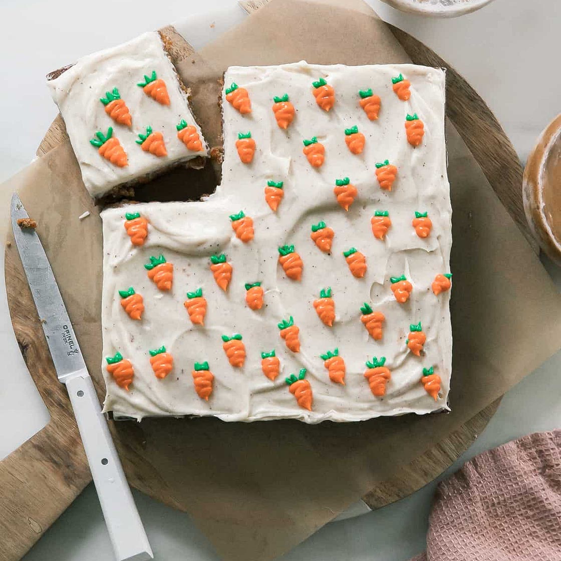 Mini Carrot Cake with Brown Butter Cream Cheese Frosting