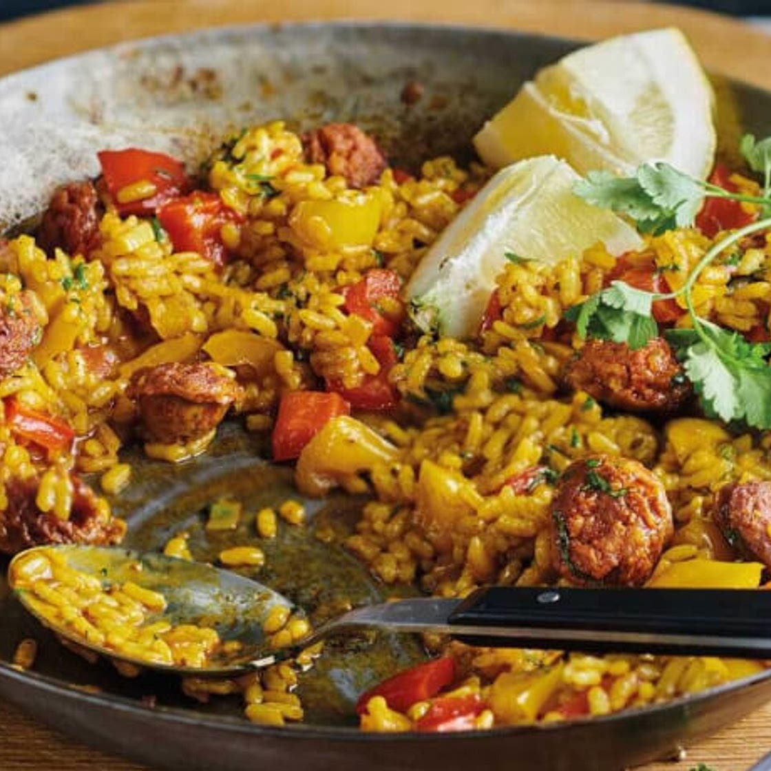 Schnelle Paella mit Chorizo