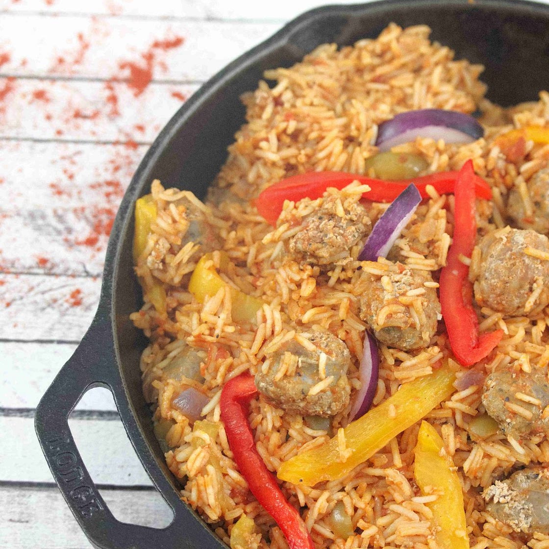 Gluten-Free Sausage And Peppers Skillet