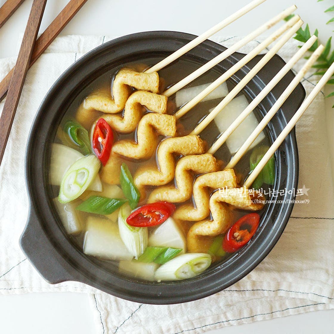 맑은 어묵탕 끓이는법 레시피 꼬치 오뎅탕 끓이는법