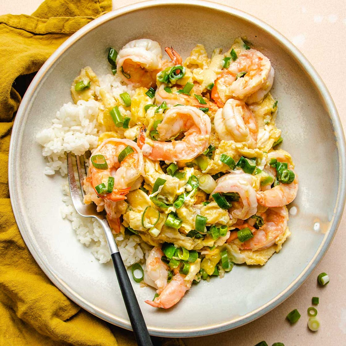 Shrimp scrambled eggs recipe