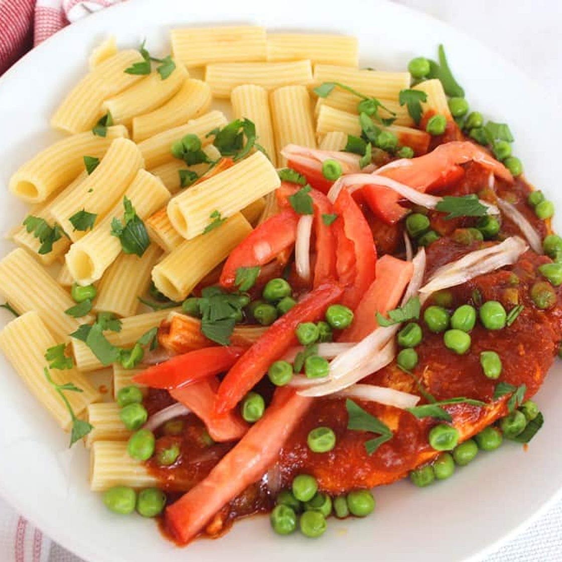 Bolivian Picante de Pollo or Chicken in Spicy Sauce