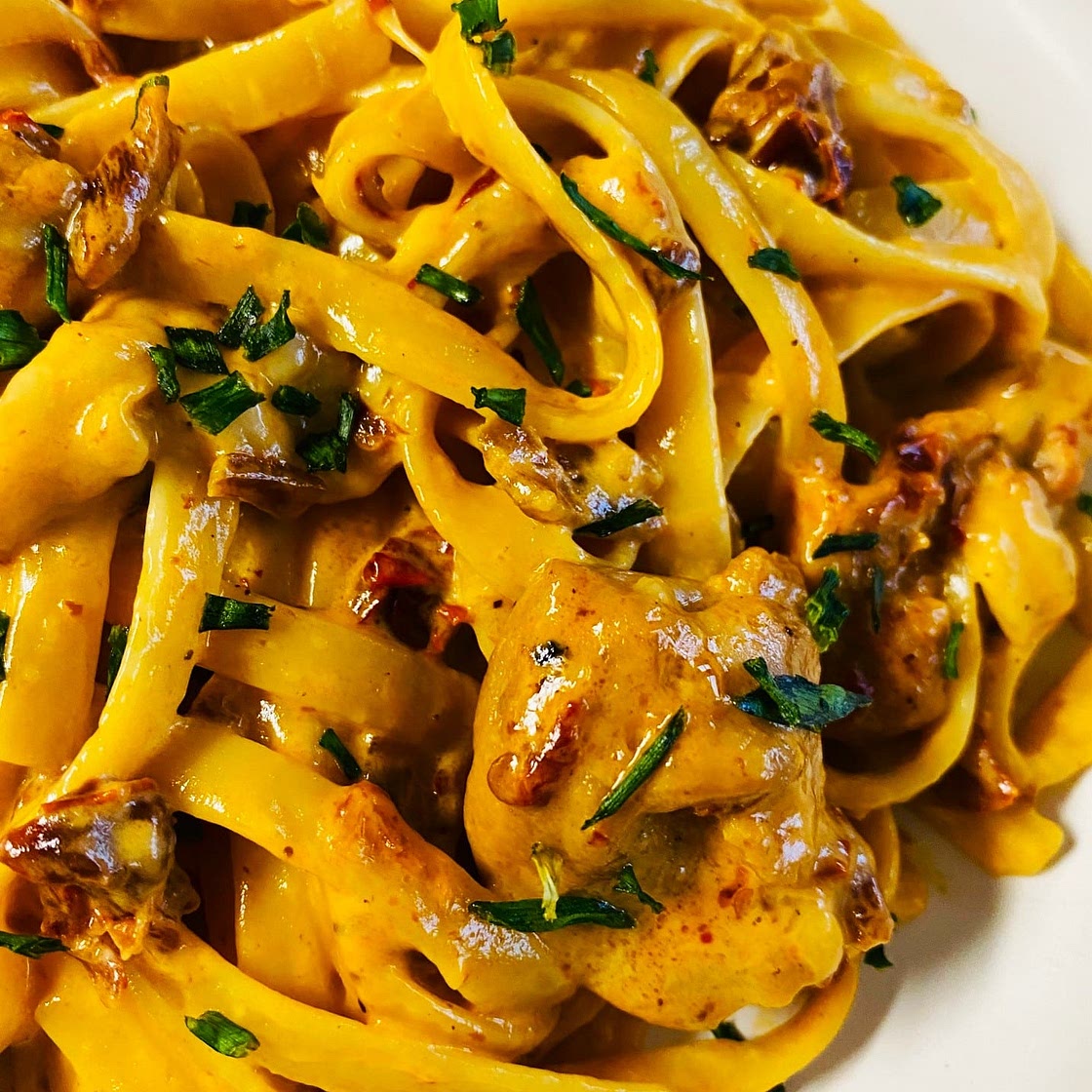 Pasta with Chipotle Cream Sauce