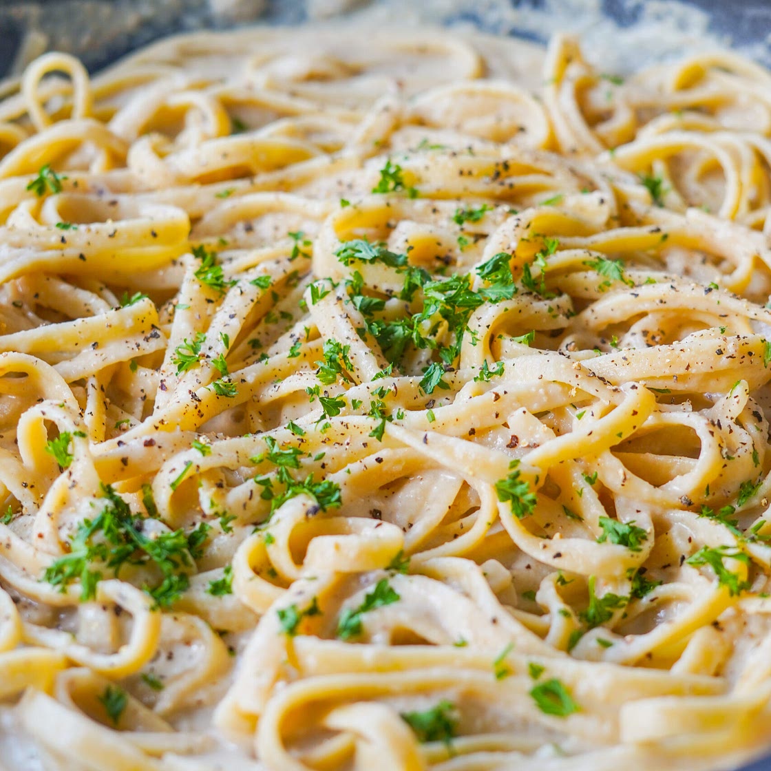Vegan Alfredo Sauce with Hidden Veggies