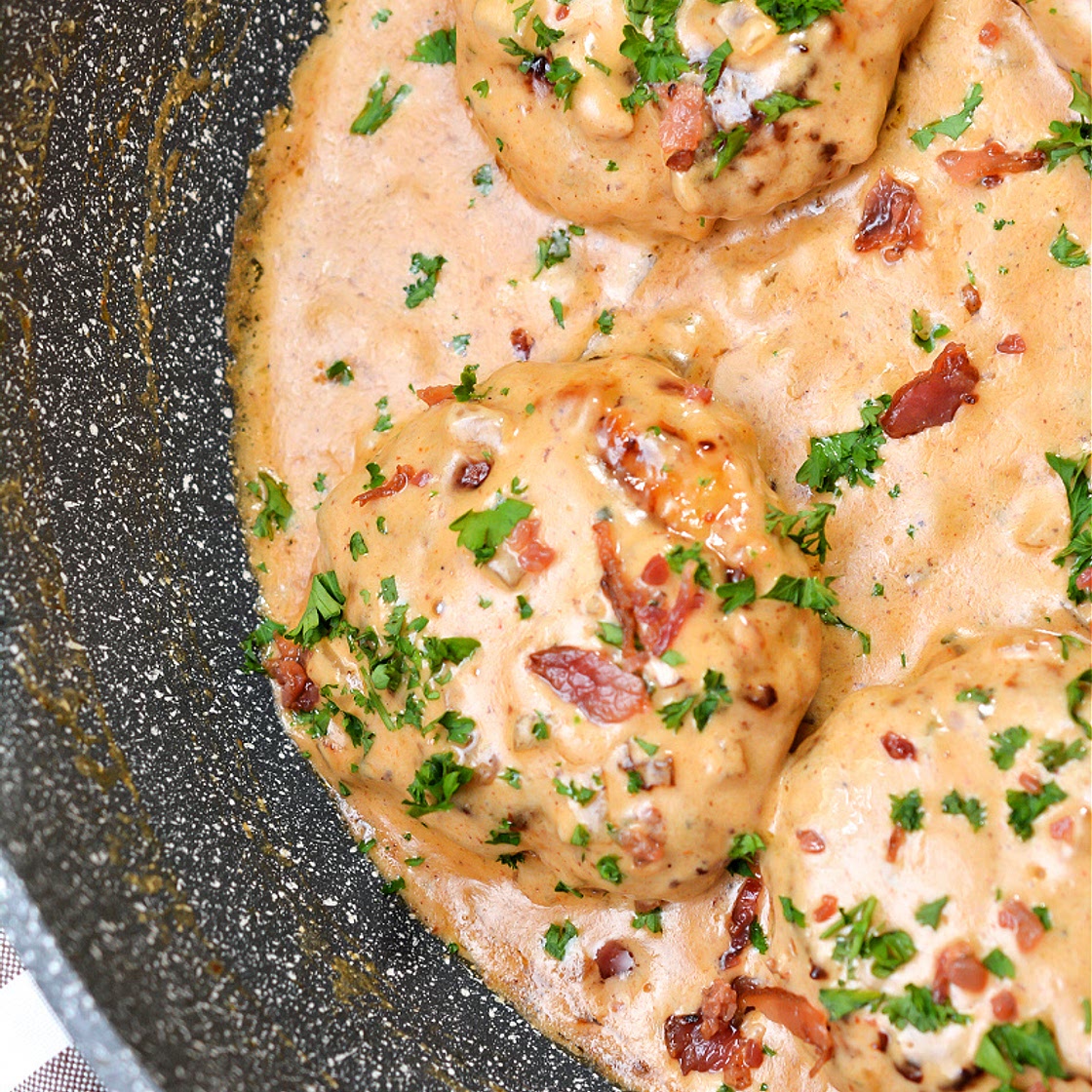 Keto Cheddar Ranch Chicken Burgers