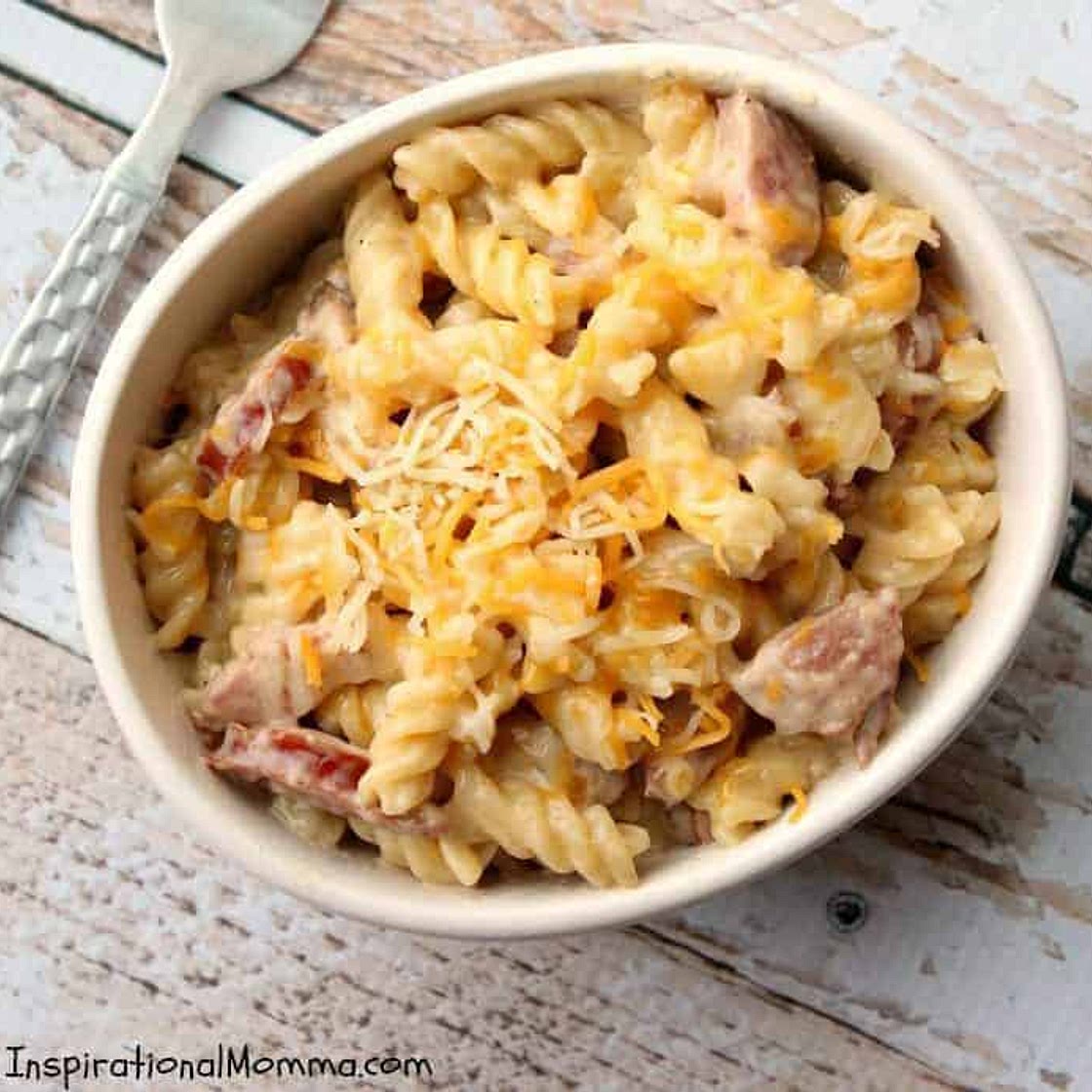 One-Pan Cheesy Kielbasa Pasta