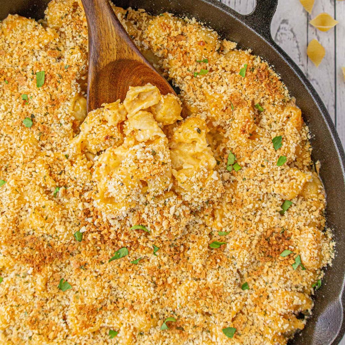 Southern Baked Mac and Cheese with Beer