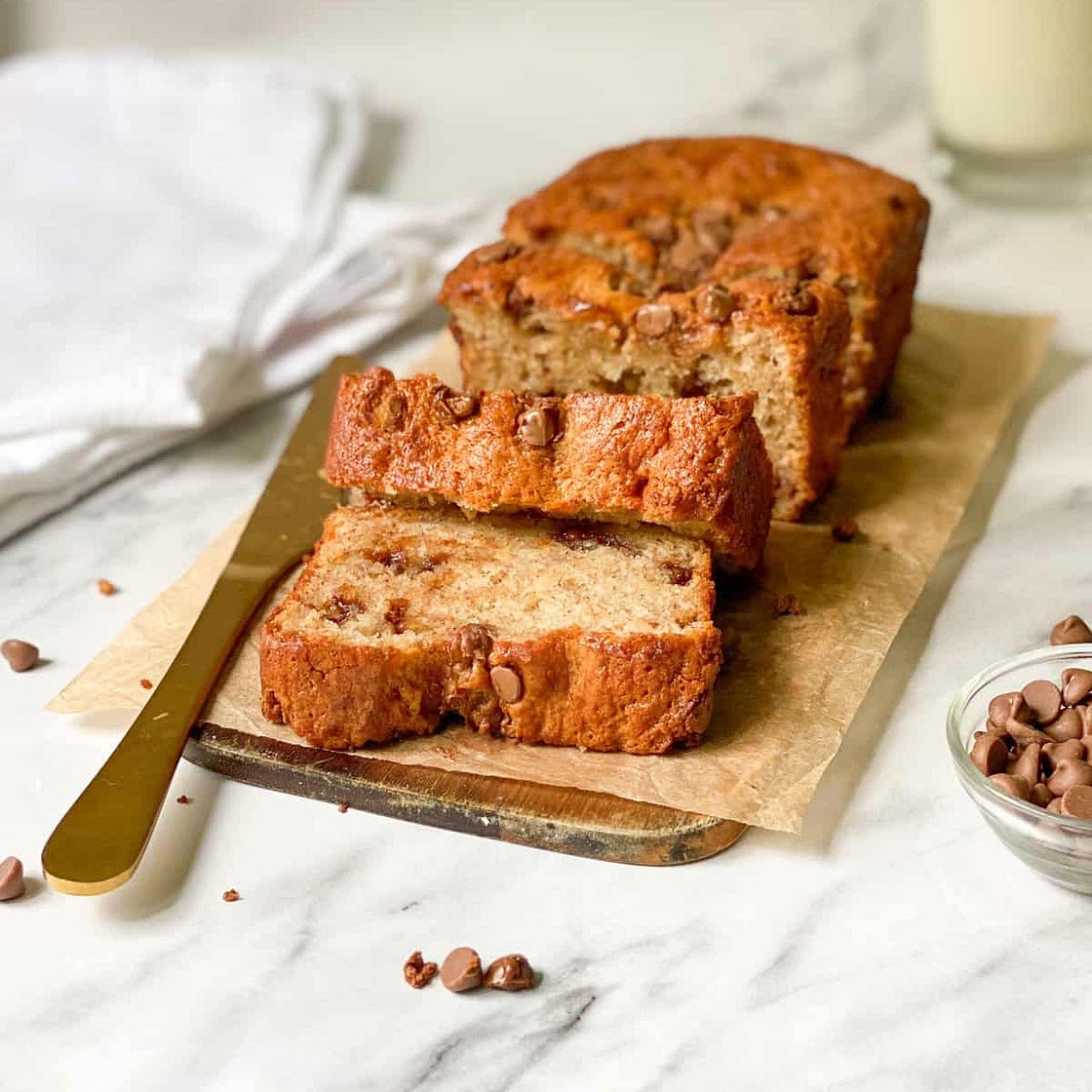 100 calorie chocolate chip banana bread