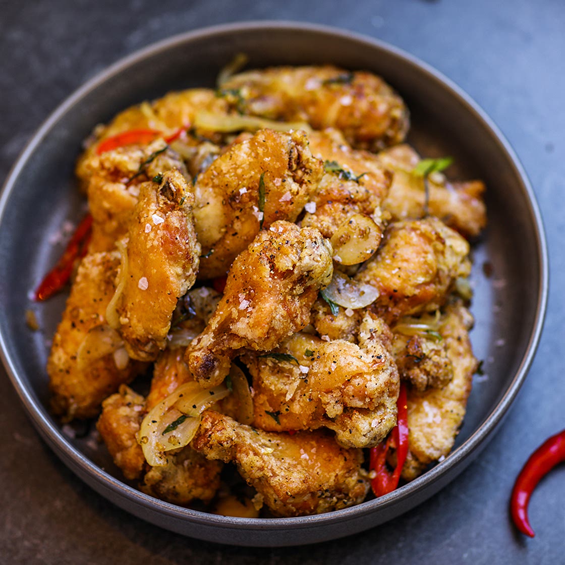 The BEST Salt and Pepper Chicken Wings Recipe & Video