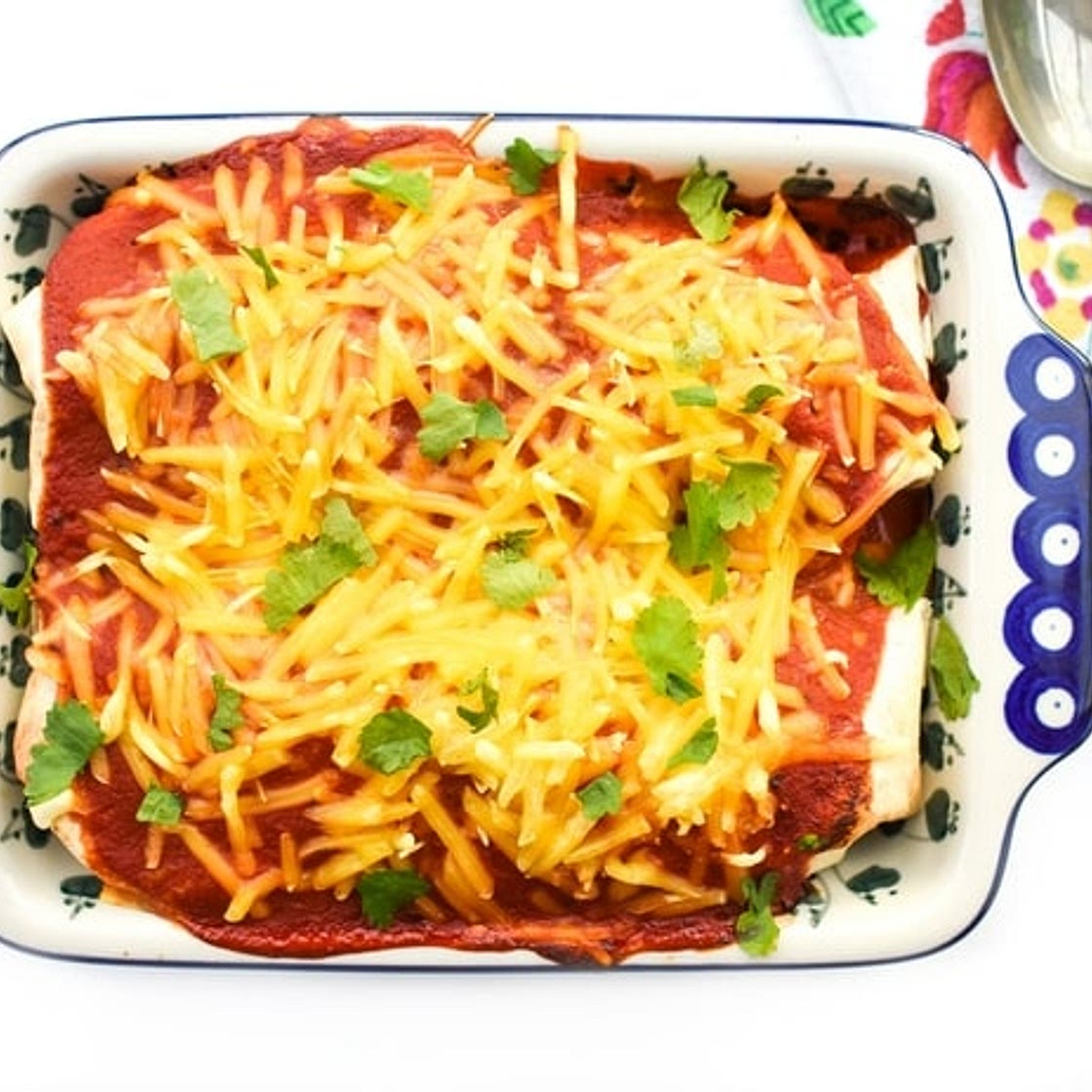 Vegan Sweet Potato & Spinach Enchiladas
