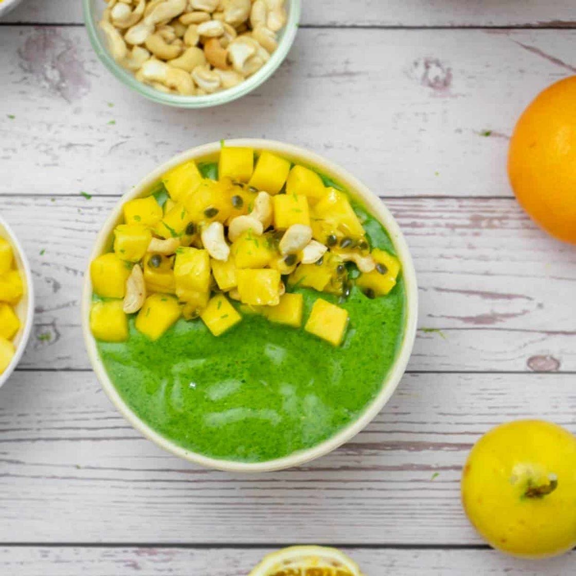 Wolffia Green Protein Smoothie Bowl