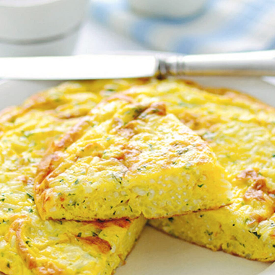 Frittata con caciocavallo e riso