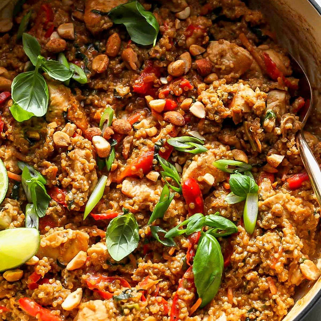 Thai Peanut Chicken and Quinoa