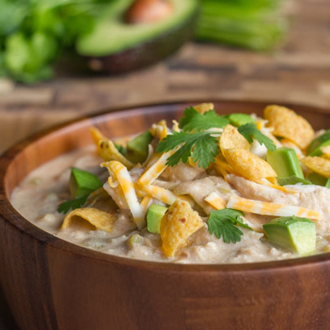 Creamy Crockpot White Chicken Chili