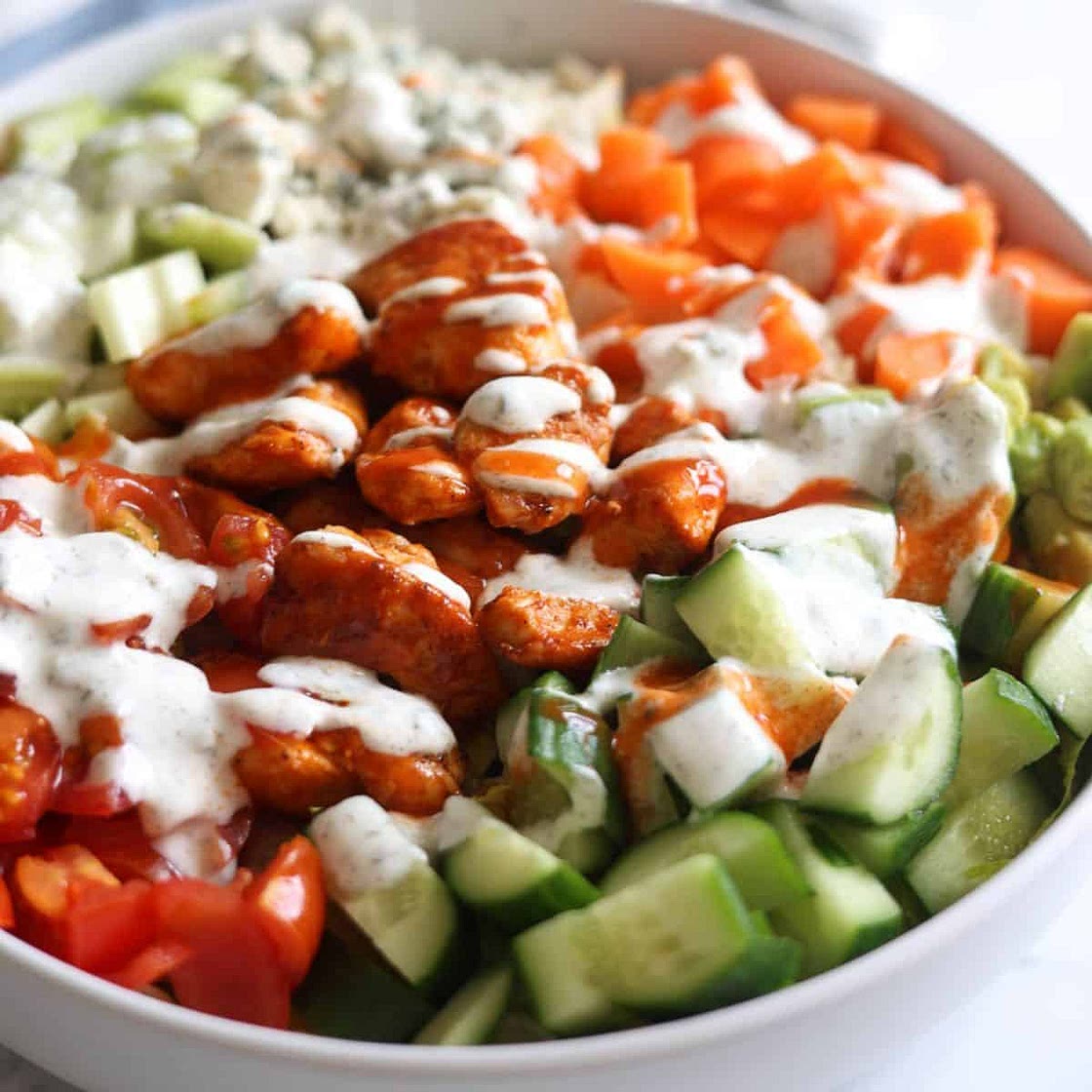 Chopped Buffalo Chicken Salad
