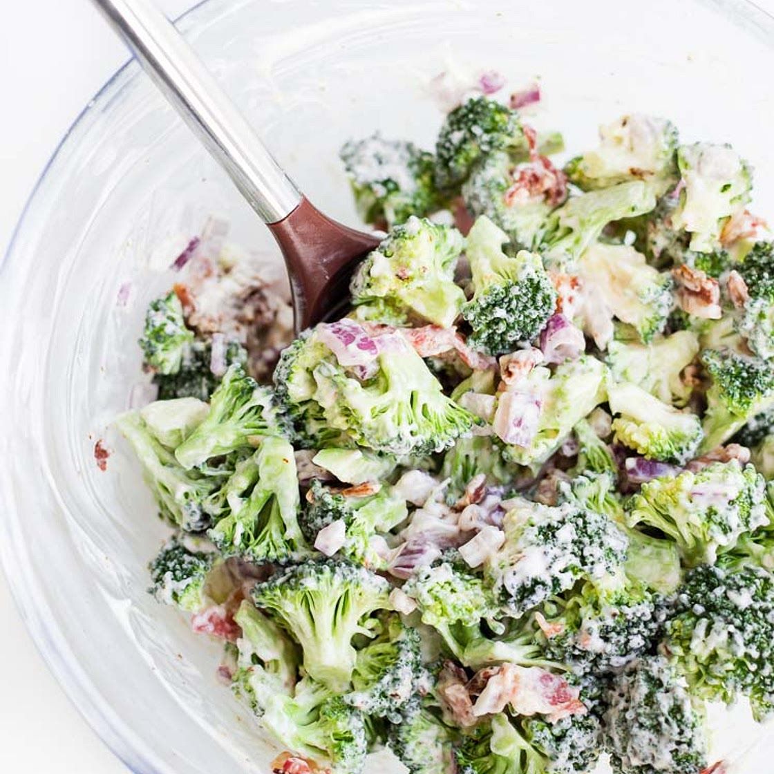 Keto Broccoli Salad with Bacon