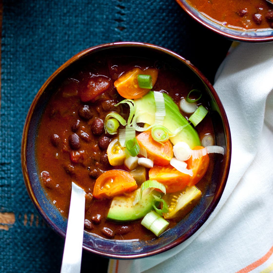 Slow Cooker Black Bean Pumpkin Chili