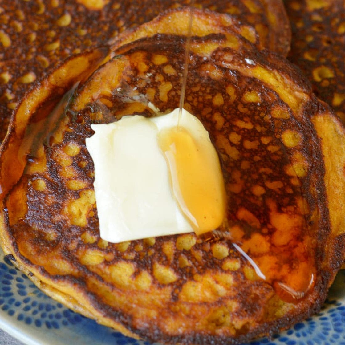 Keto Pumpkin Spice Pancakes
