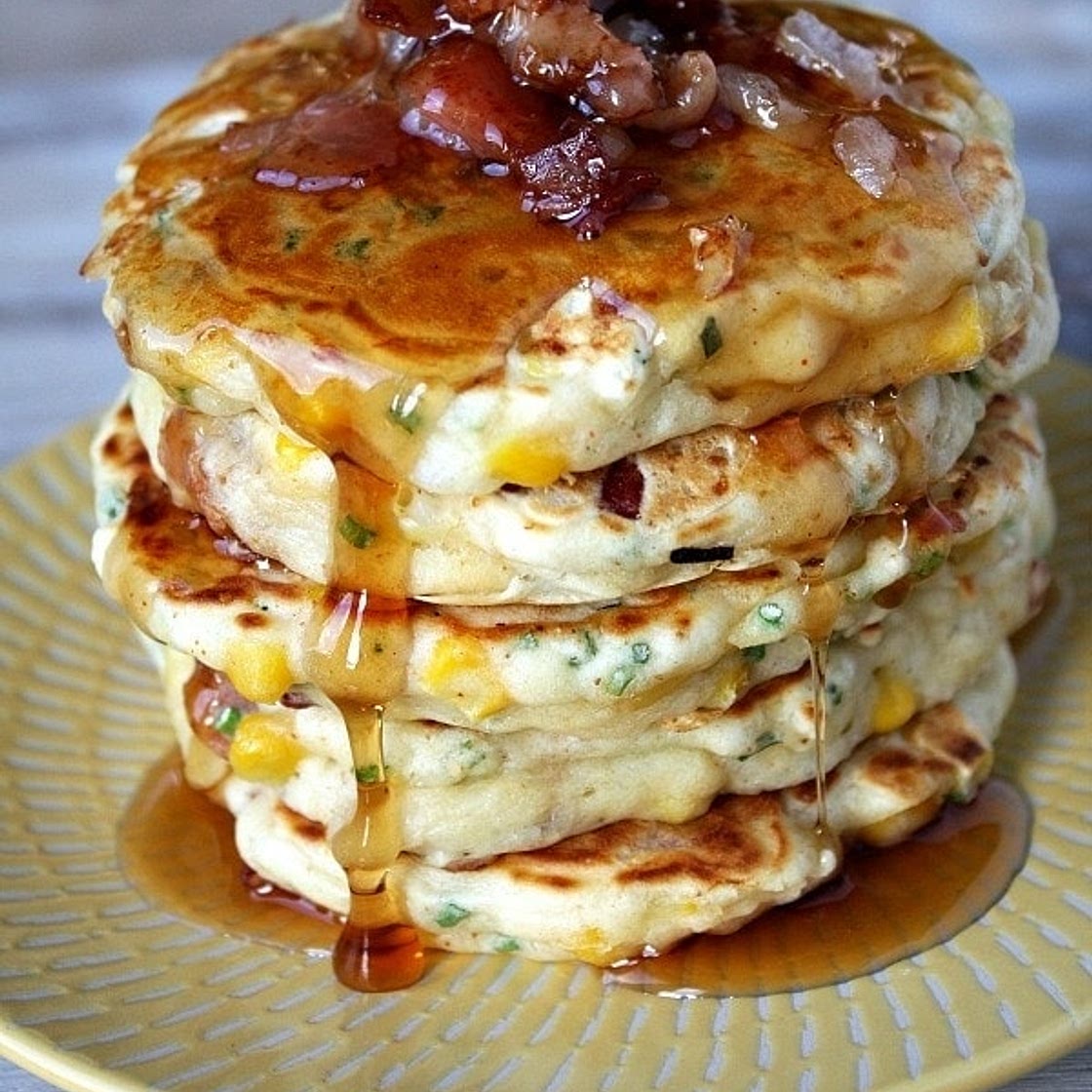 Bacon and Corn Griddle Cakes