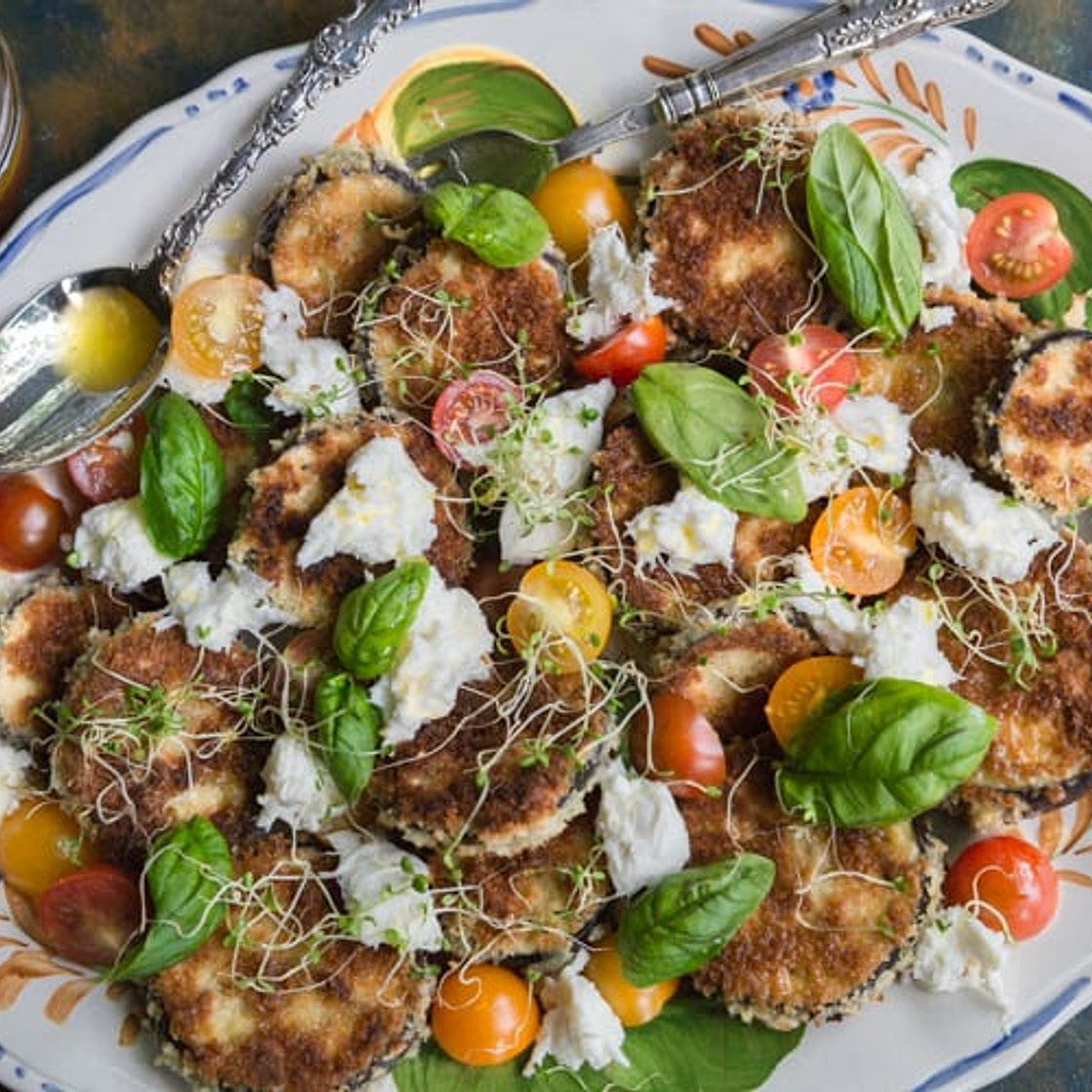 Crispy Eggplant Salad