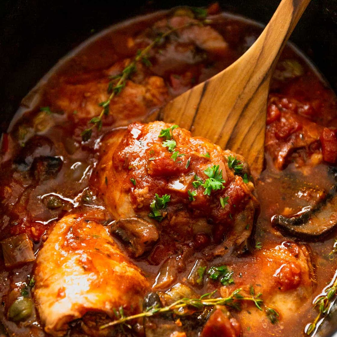 Slow Cooker Chicken Cacciatore
