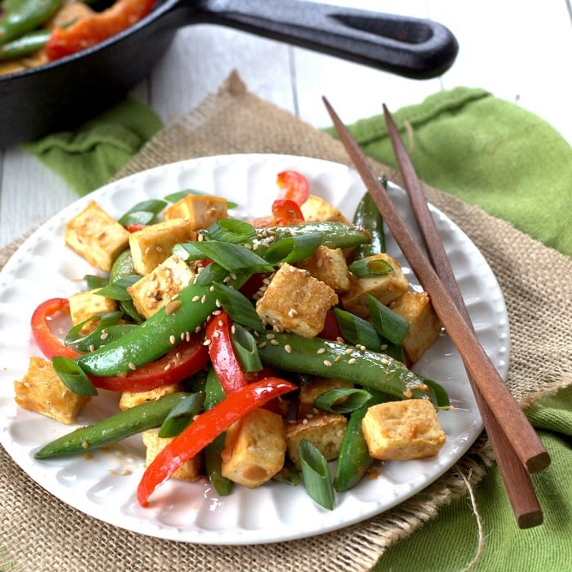 Veggie and Miso Tofu Stir-Fry