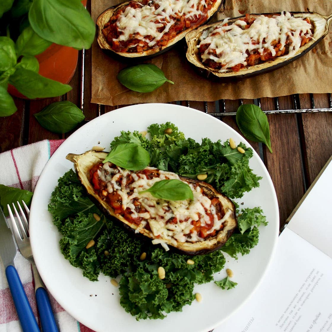 French Stuffed Eggplants