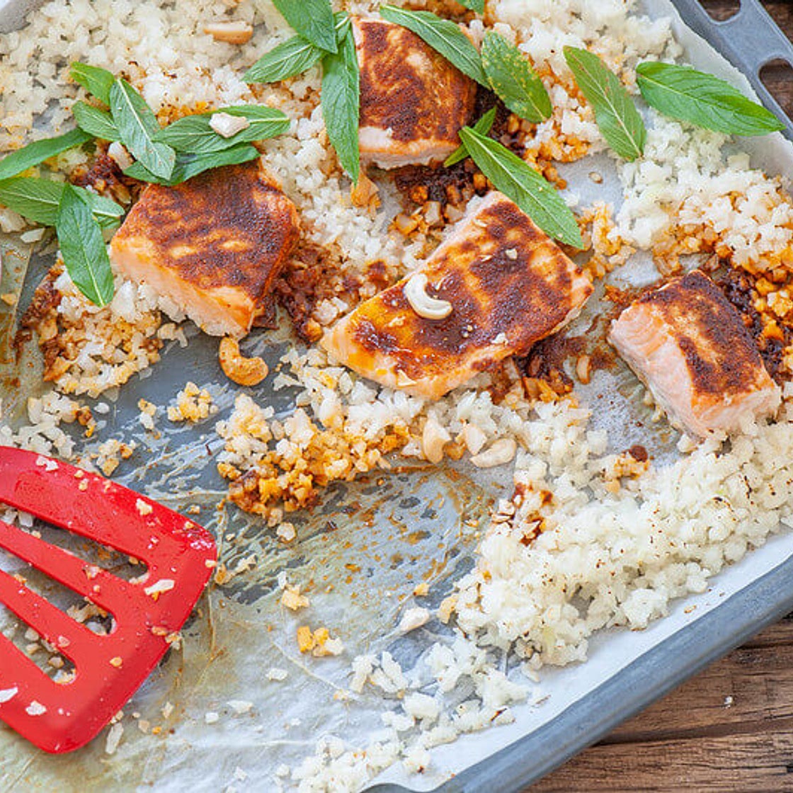 Fast Roast Tandoori Salmon