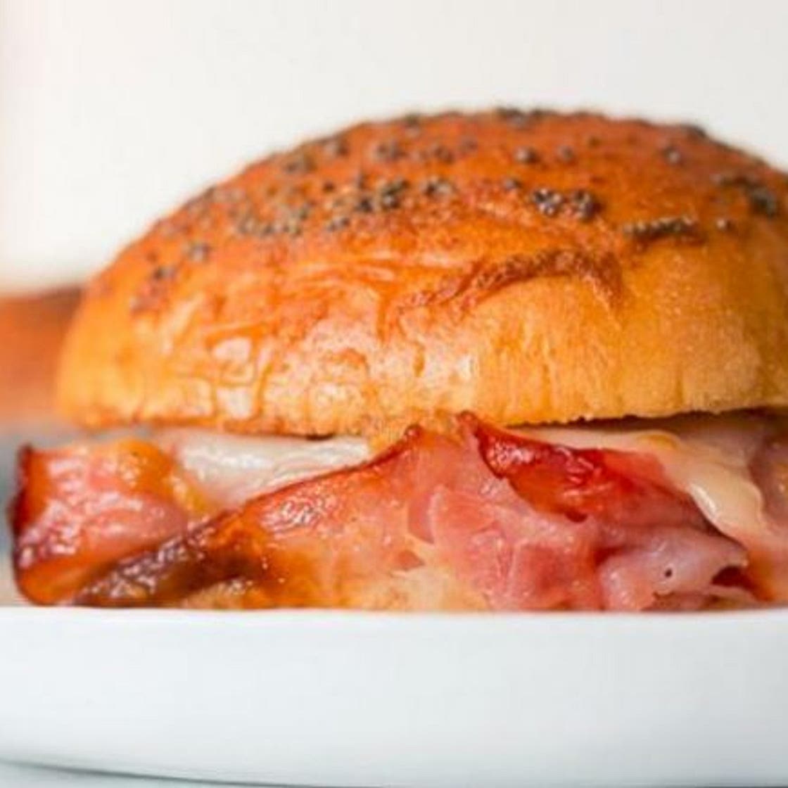 Baked Apple Butter Ham and Cheese Sandwiches