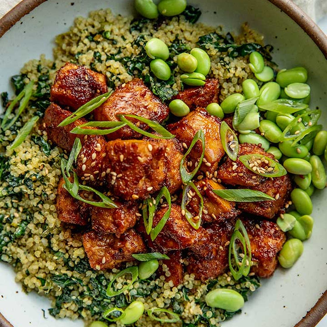 Chili Crunch Tofu Bowls