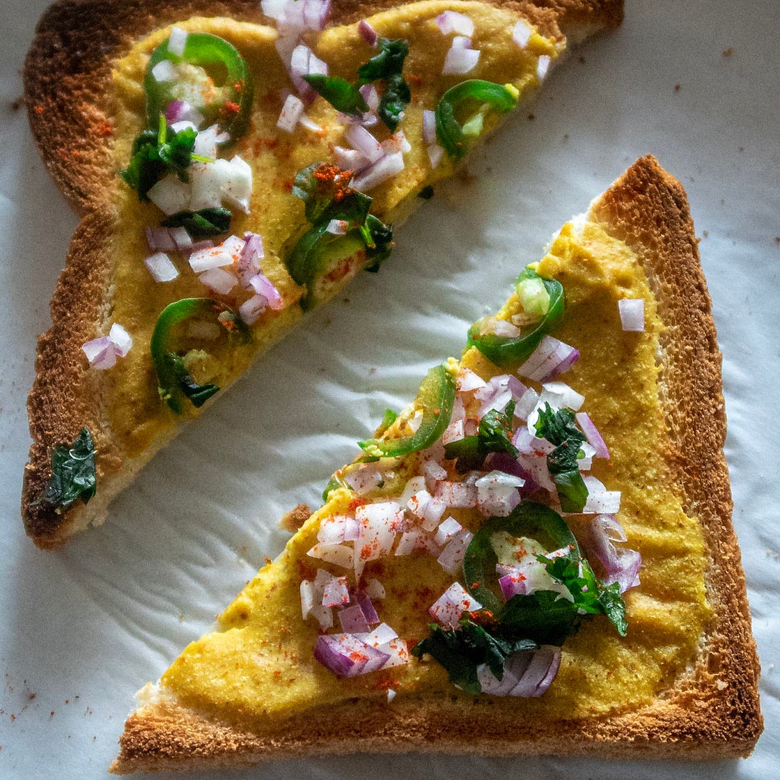 Vegan and Savoury Viral Yoghurt Toast
