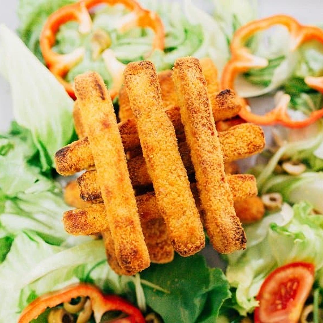 Vegan fish fingers