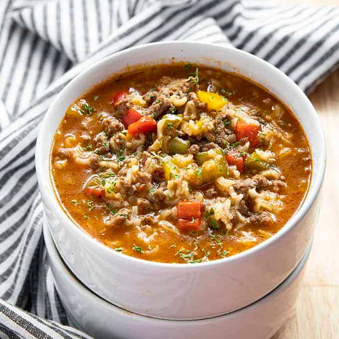 Instant Pot Stuffed Pepper Soup