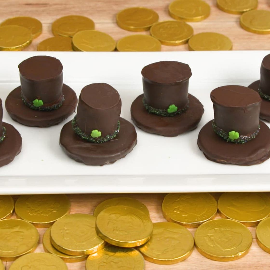 Chocolate Leprechaun Hats for St. Patrick's Day Recipe