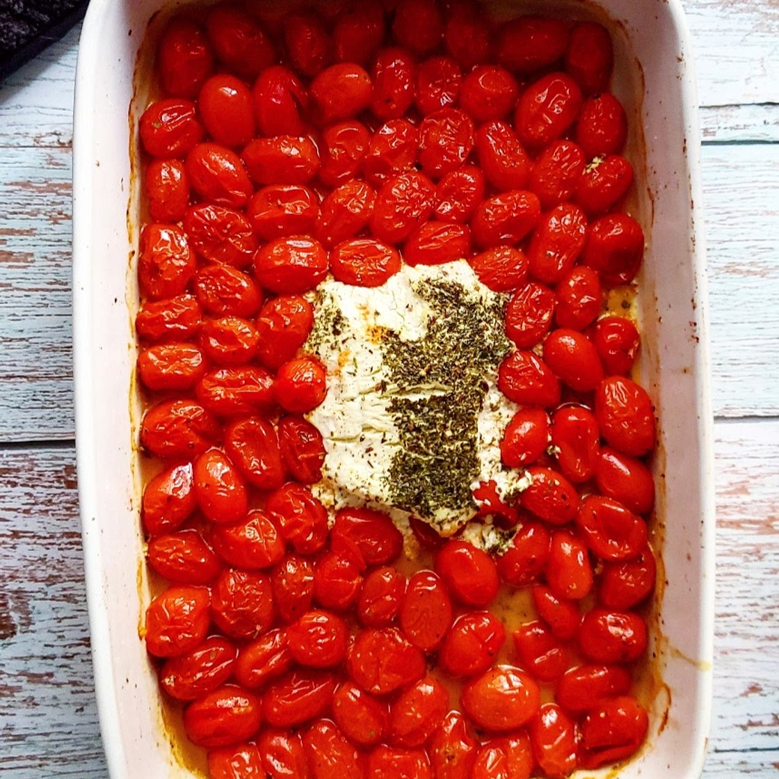 Baked Goat Cheese Pasta