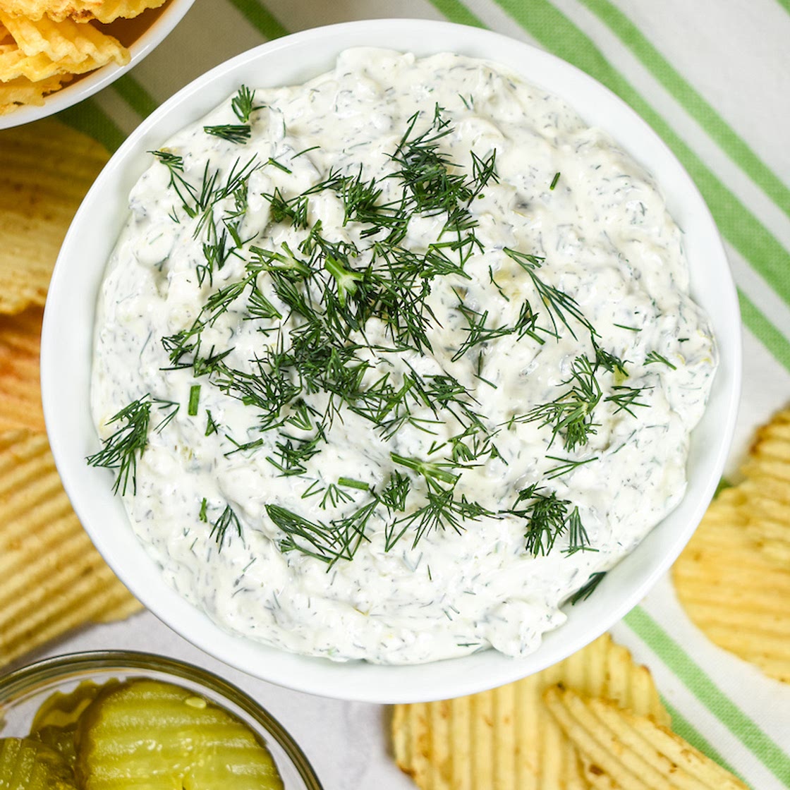 Dill Dip Recipe with Pickles