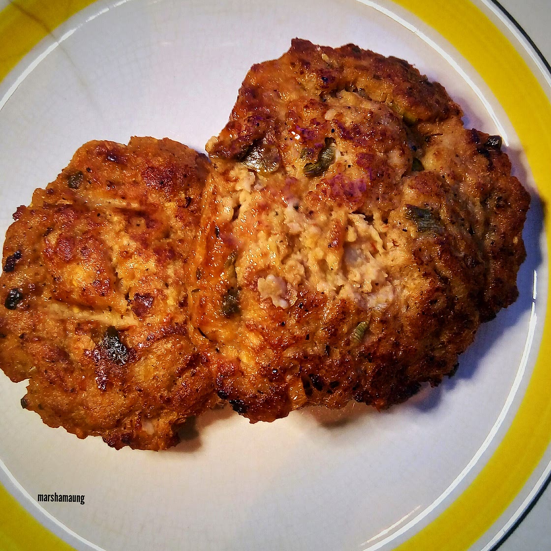 Apple Spring Onion Burger Patties