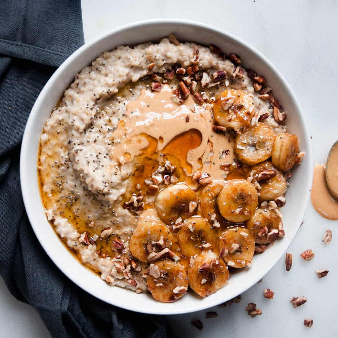 Creamy Whipped Banana Oatmeal