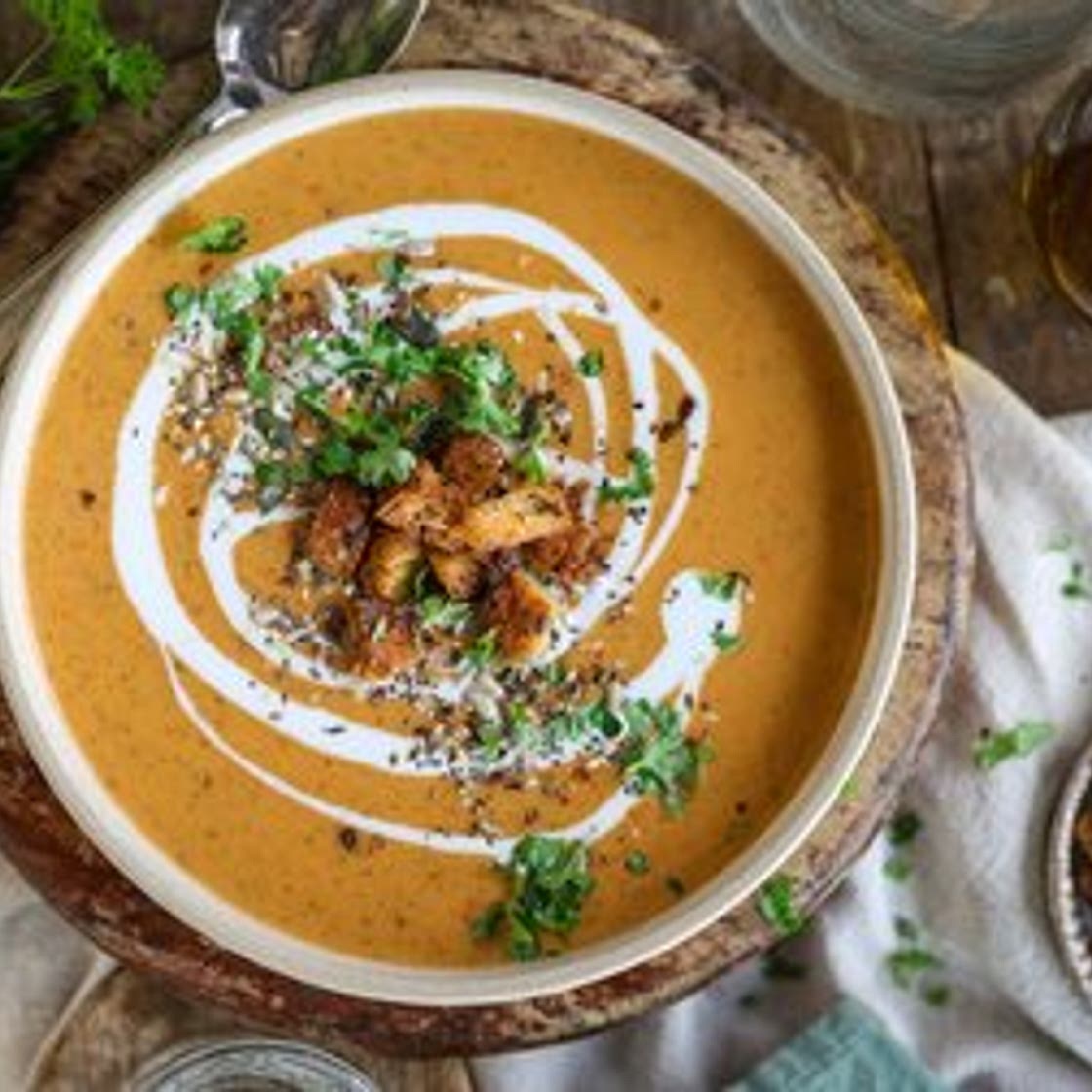 Creamy Coconut Paprika Zucchini Soup